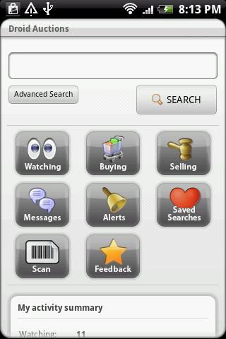 Droid Auctions for eBay Android Shopping