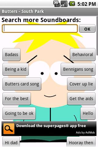 Butters – South Park Android Entertainment