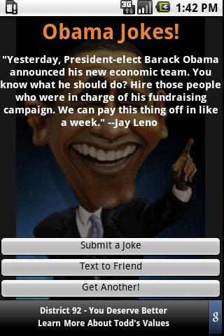 Obama Jokes Android Entertainment