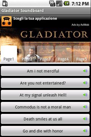 Gladiator Sounds & Ringtones Android Entertainment