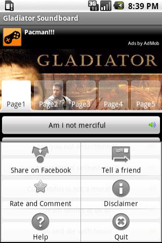 Gladiator Sounds & Ringtones Android Entertainment