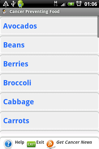 Cancer Preventing Food (Health Android Health