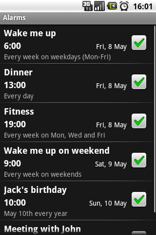 Alarms (Trial) Android Productivity