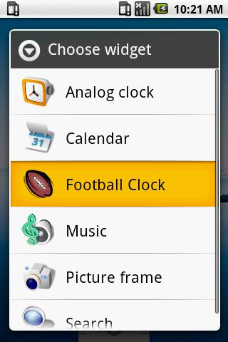 FOOTBALL CLOCK Android Sports