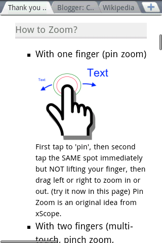 xScope Browser (1.5/1.6) Android Communication