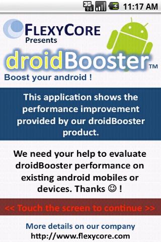 DroidBooster Android Demo