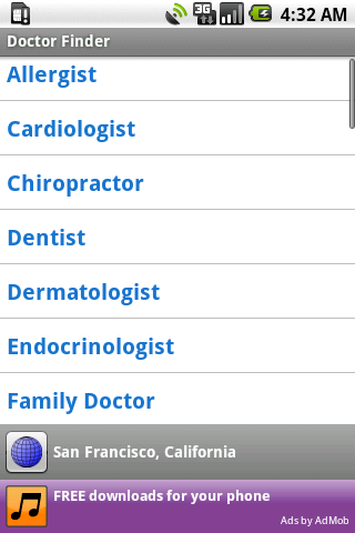 Doctor Finder Android Lifestyle