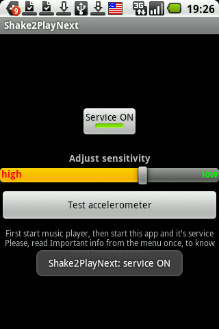 Shake2PlayNext Android Multimedia