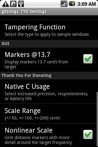 Tuner – gStrings Android Tools