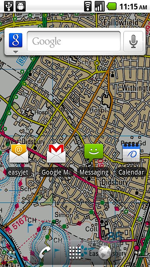 Advanced Map Live Wallpaper Android Themes