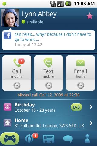 Phonebook 2.0 Android Communication