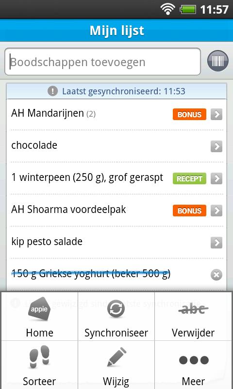 Appie van Albert Heijn Android Shopping