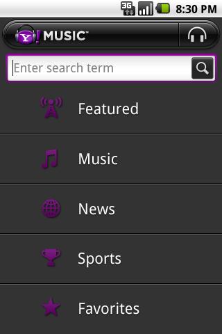 Yahoo! Music Radio Android Media & Video