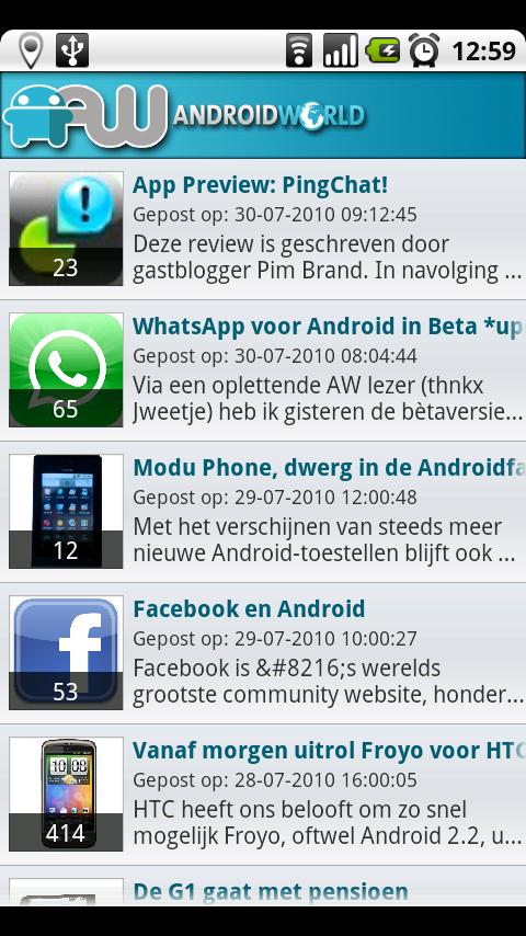 Androidworld Reader Android Communication