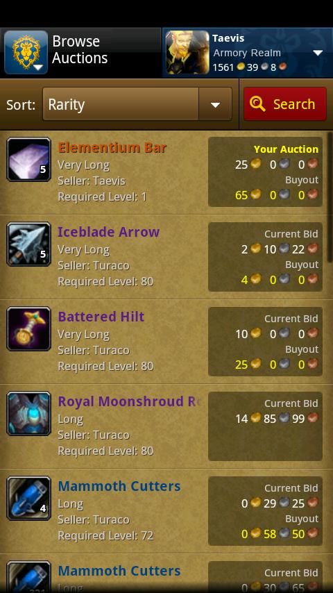 WoW Remote Auction House