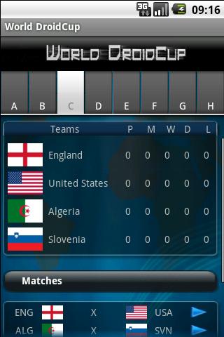 World DroidCup (World Cup) Android Sports