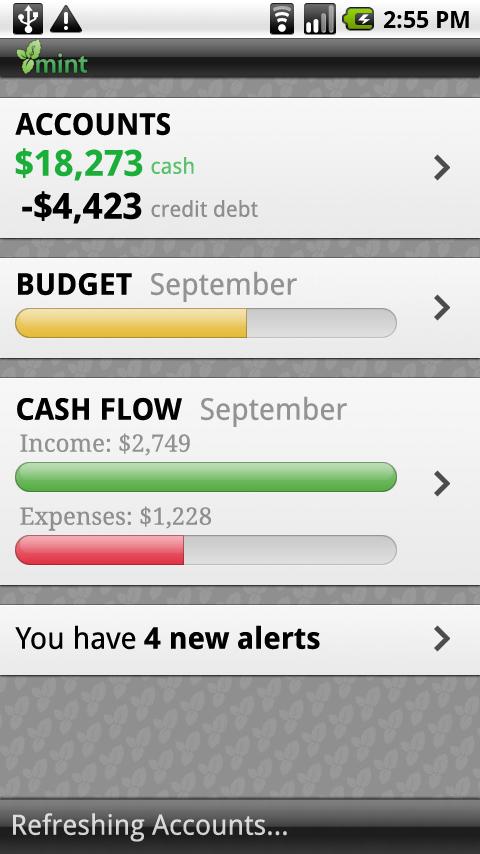 Mint.com Personal Finance Android Finance