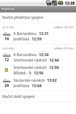 Pubtran Android Travel