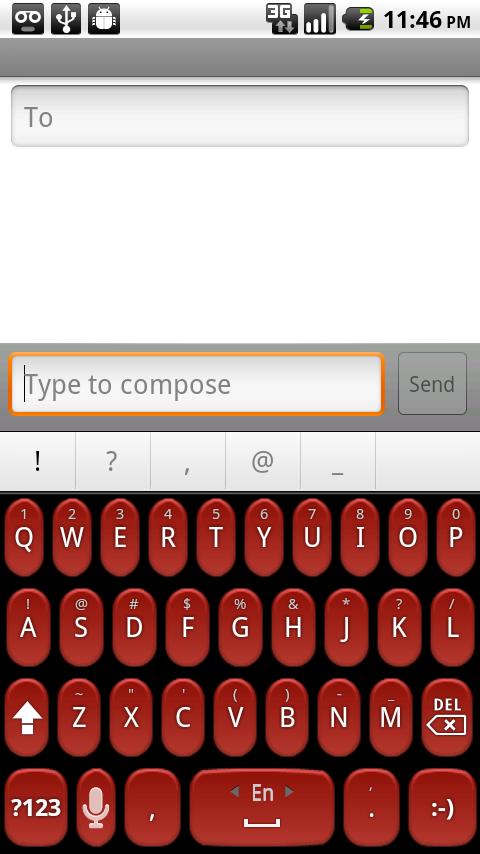 Better Keyboard Skin – Pre Red Android Themes