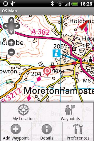 OS Map Android Travel