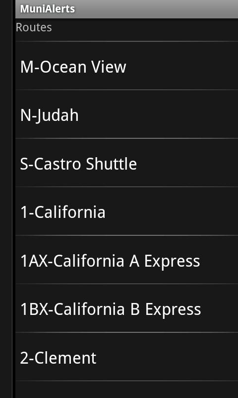 MuniAlerts Android Transportation