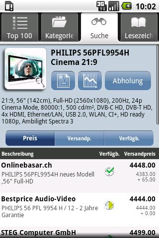 Toppreise.ch Android Shopping