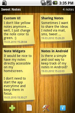 Sweet Notes Android Productivity