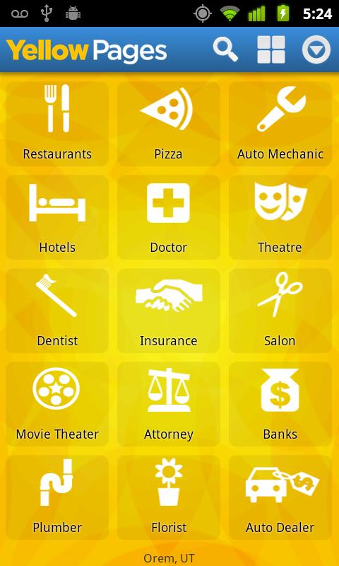 Yellow Pages Android Travel & Local