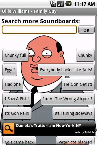 Ollie Williams – Family Guy Android Entertainment
