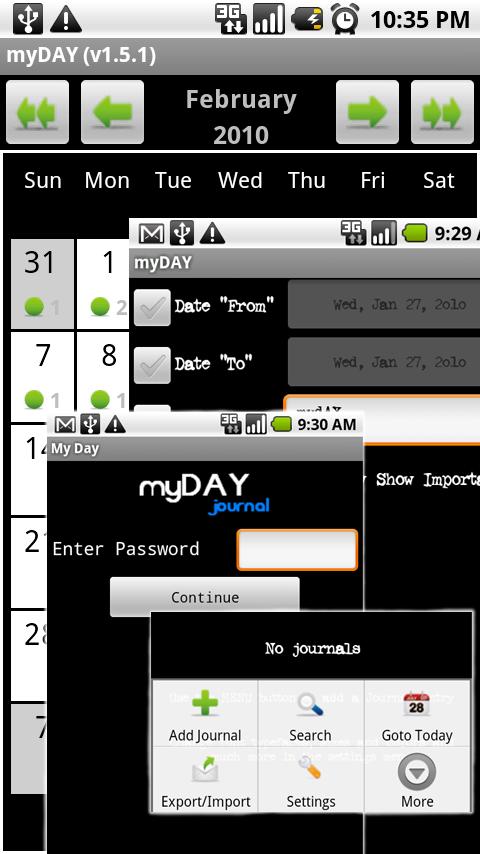 myDAY Journal (Demo) Android Productivity