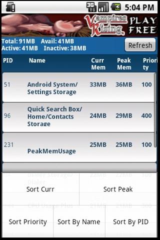 Peak Memory Usage Android Tools