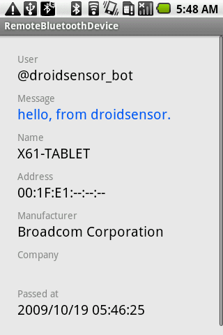 Droid Sensor Android Social