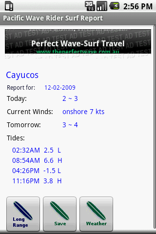 Surf Report Android Sports