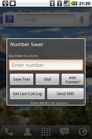 Number Saver Android Productivity