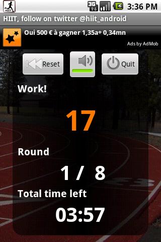 HIIT interval training timer Android Sports