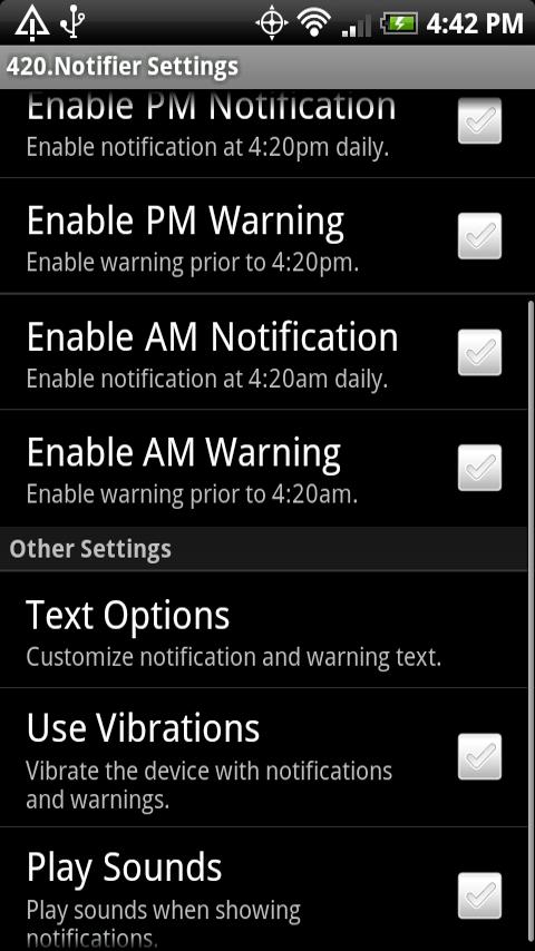 420 Notifier Android Lifestyle
