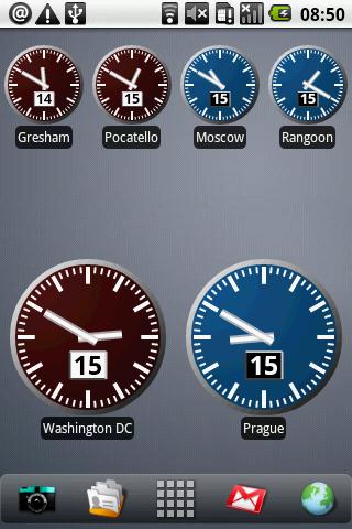 Digital World Clock Widget Android Travel