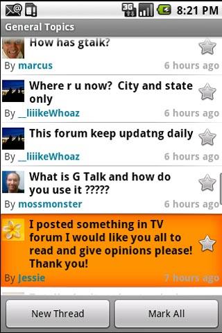 aForum Android Communication