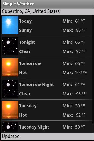 Simple Weather Android News & Weather