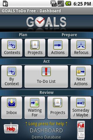 GOALS ToDo Free Android Productivity