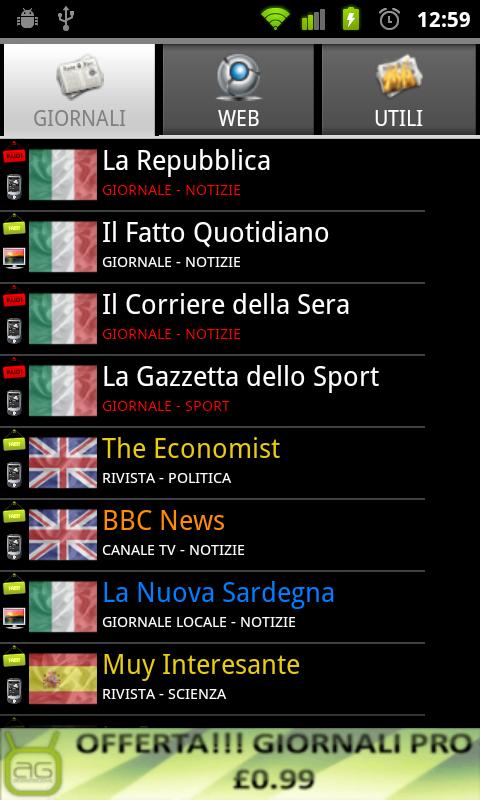 AG Italian Newspapers Android News & Magazines