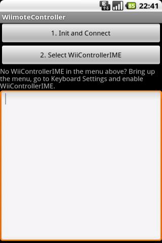 Wiimote controller 0.25 Alpha Android Tools