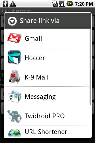 URL Shortener Free Android Communication