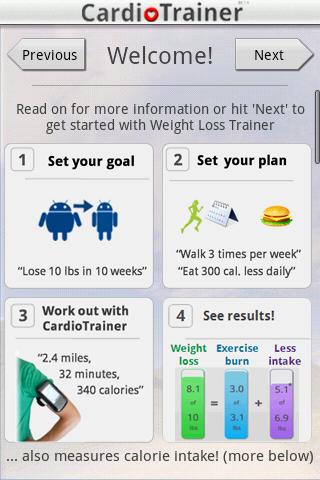 Weight Loss for CardioTrainer Android Health & Fitness