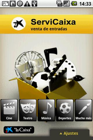 ServiCaixa – Venta de Entradas Android Entertainment