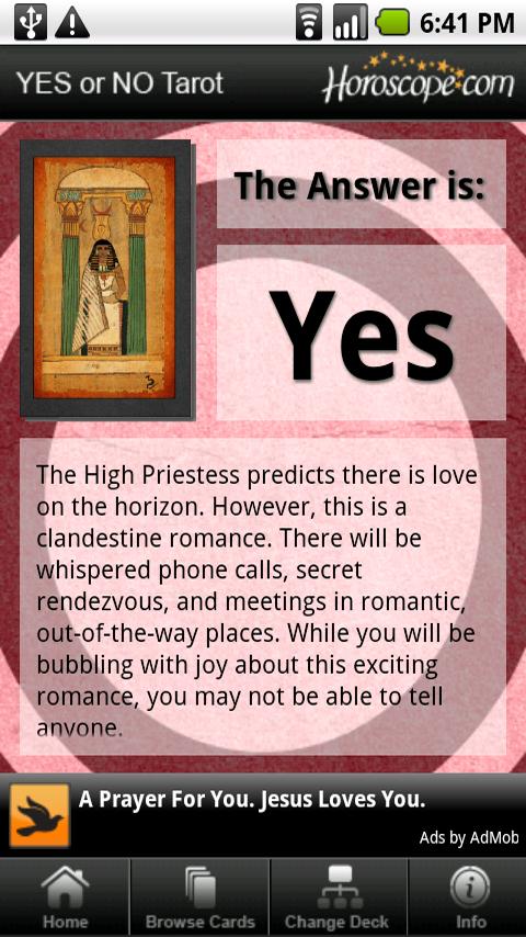 Yes Or No Tarot Android Entertainment