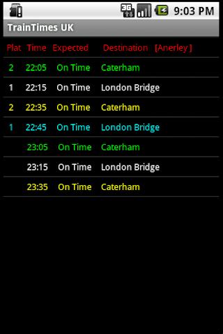 Train Times UK Android Travel