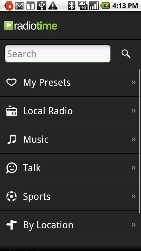 RadioTime Android Multimedia