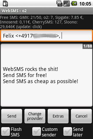 WebSMS (old) Android Communication