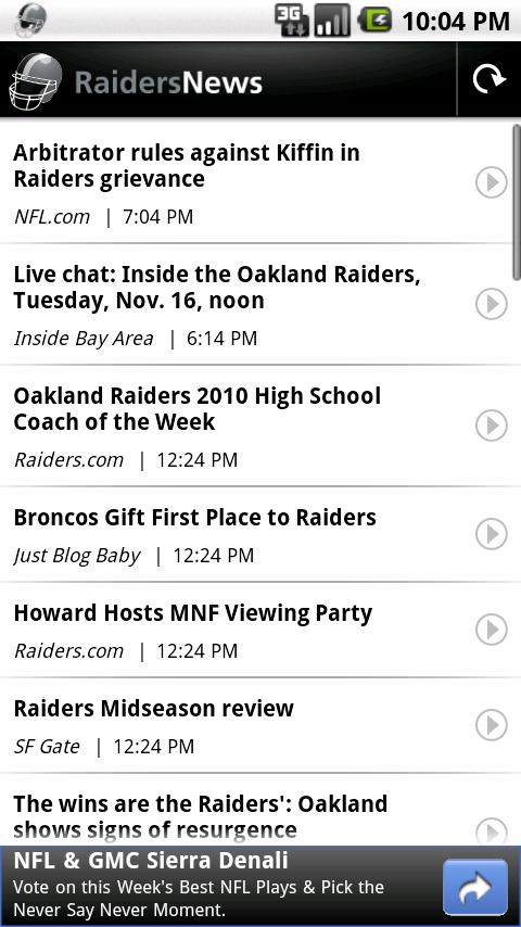 Raiders News Android Sports